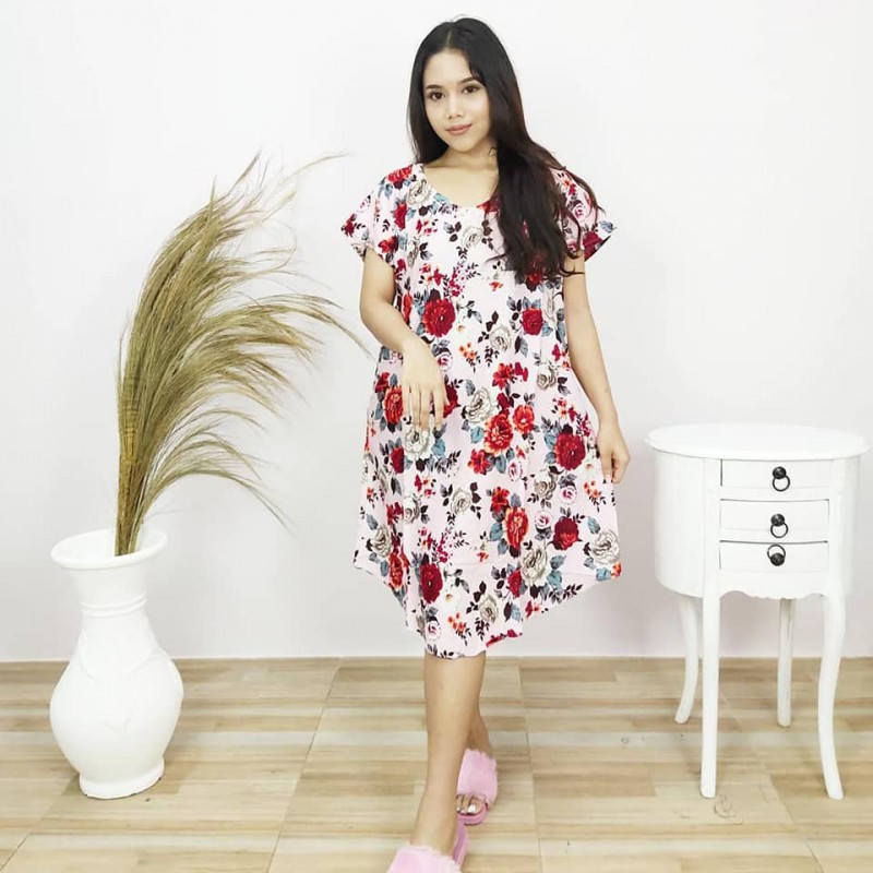 Baju Daster Untuk Remaja Model Payung Motif Mawar