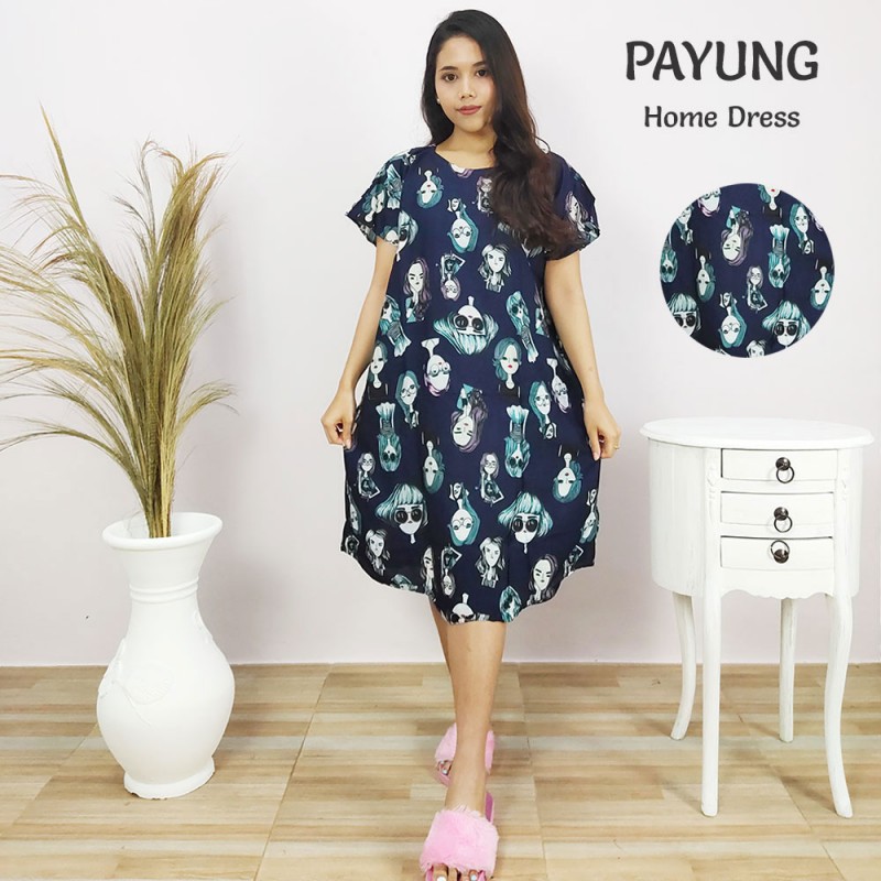 Daster Bali model payung motif Retro