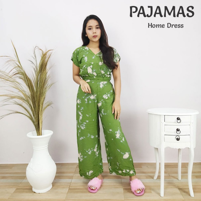 Setelan Baju Santai Wanita Murah Motif Tie Dye