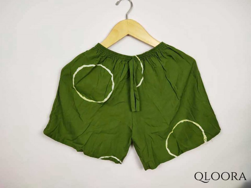 Celana Kain Wanita Pinggang Karet Motif Shibori
