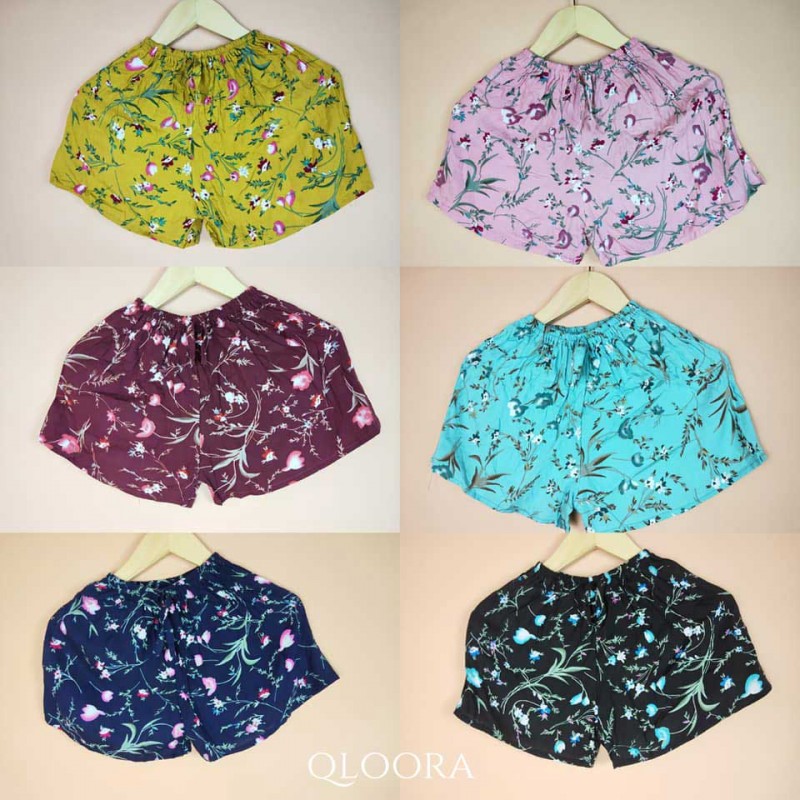 Celana Pendek Wanita Murah Grosir Motif Bunga