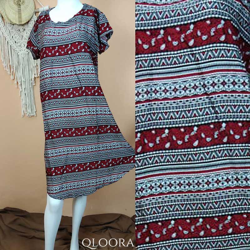 Daster Bali Model Payung Motif Etnik