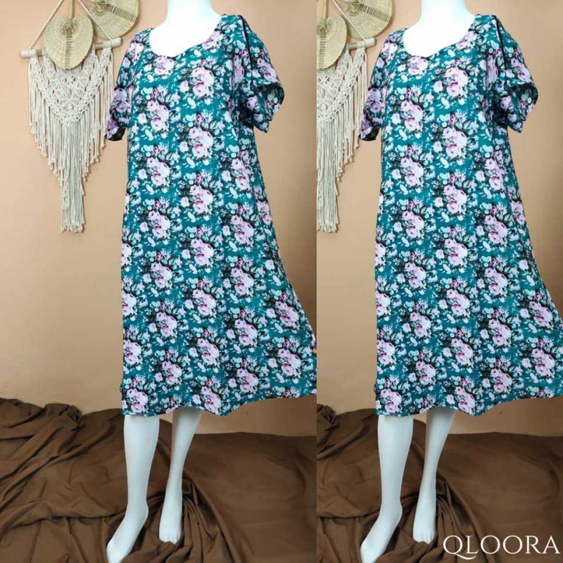 Daster Payung Motif Bunga Mawar
