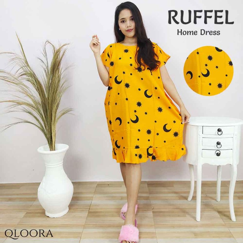Daster Ruffle Murah Motif Bulan
